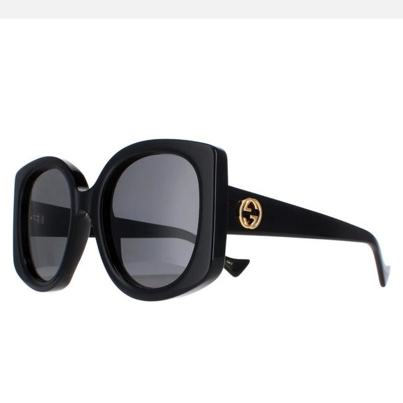 NEW GUCCI GG1257S 001 WOMEN'S SUNGLASSES BLACK GUCCI